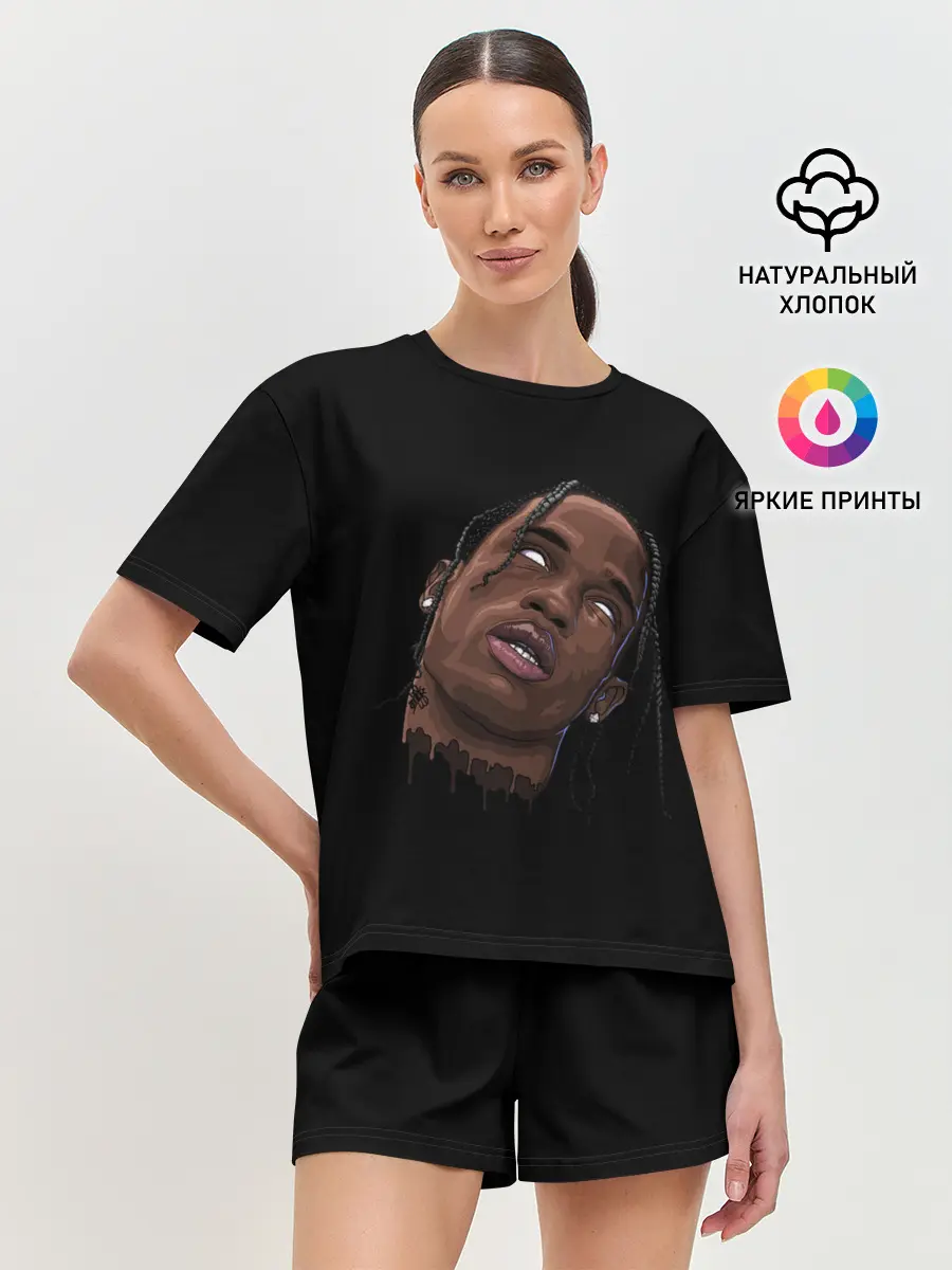 Женская пижама с шортами / Travis Scott