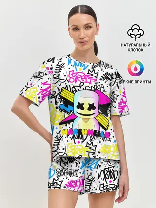 Женская пижама с шортами / MARSHMELLO