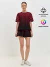 Женская пижама с шортами / Пикси полосы