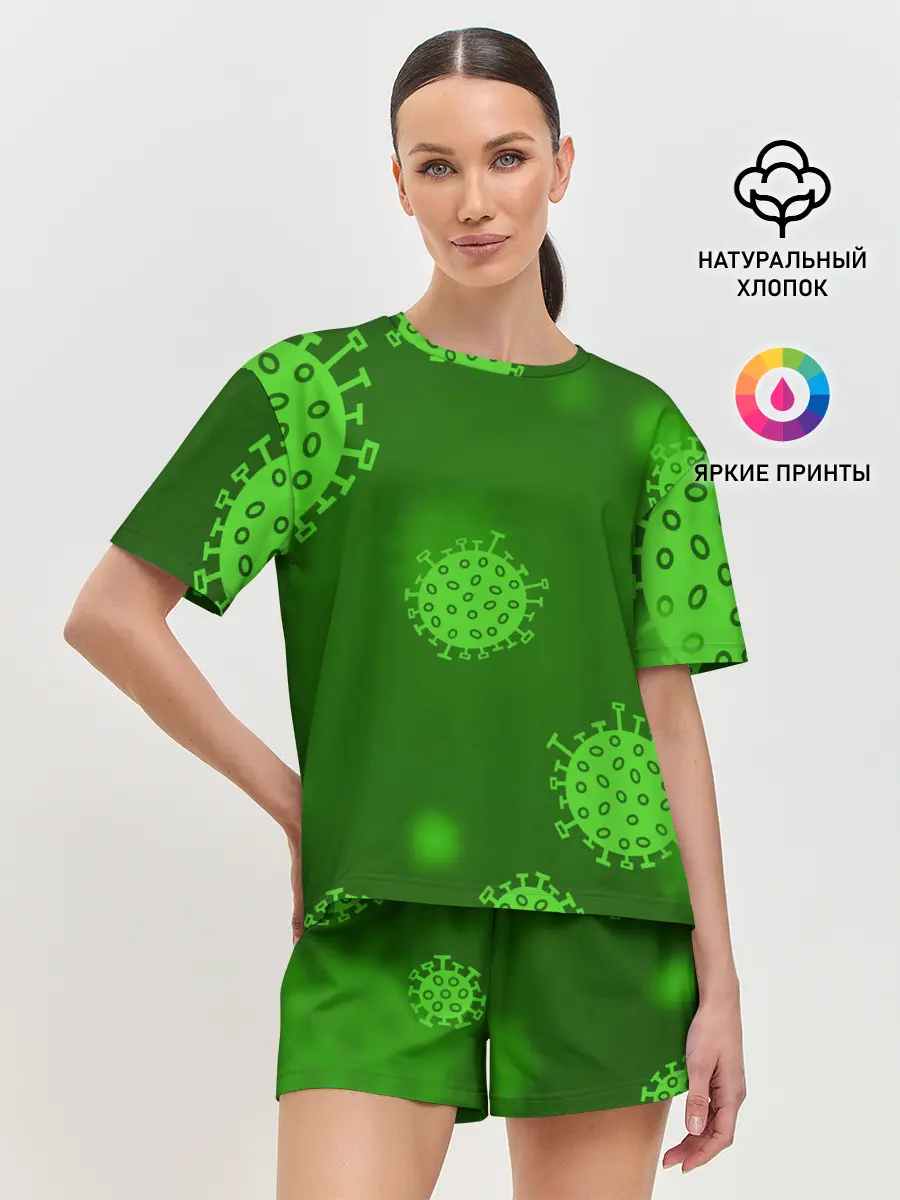 Женская пижама с шортами / CORONA-19