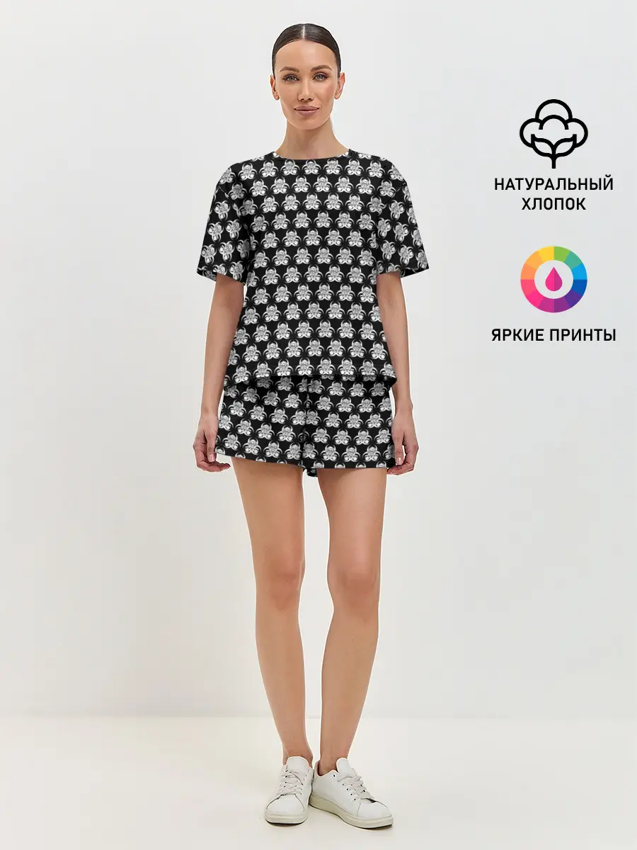 Женская пижама с шортами / Узор 2020
