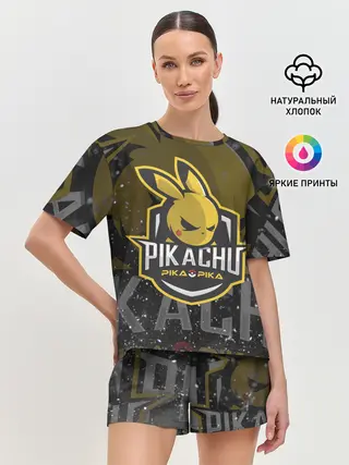 Женская пижама с шортами / Спорт Пикачу