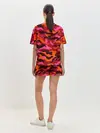 Женская пижама с шортами / CAMOUFLAGE RED