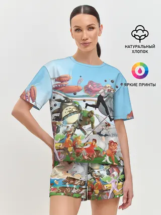 Женская пижама с шортами / Studio Ghibli