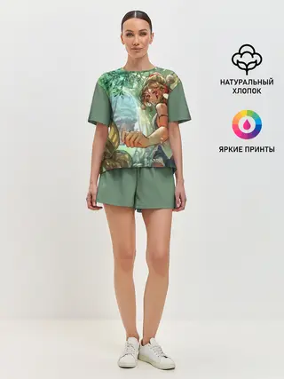 Женская пижама с шортами / Гибли
