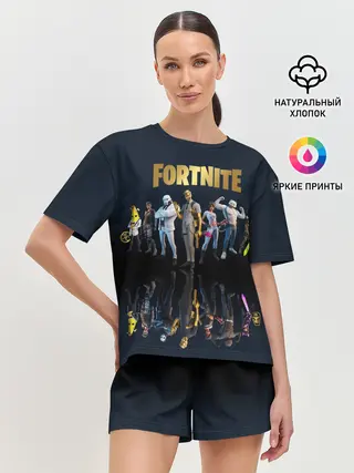 Женская пижама с шортами / Fortnite Chapter 2