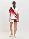 Женская пижама с шортами / GEOMETRY STRIPES RED