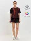 Женская пижама с шортами / Огненные соты