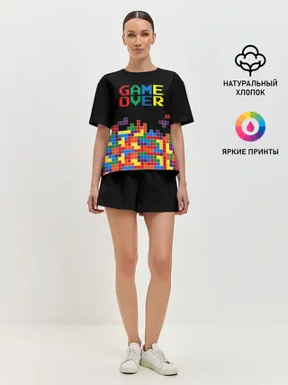 Женская пижама с шортами / ТЕТРИС