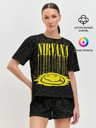 Женская пижама с шортами / Nirvana