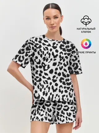 Женская пижама с шортами / ЯГУАР ТЕКСТУРА