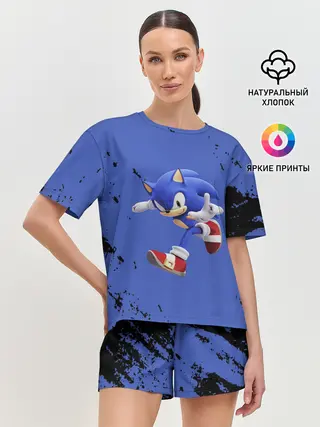 Женская пижама с шортами / sonic