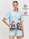 Женская пижама с шортами / Нисимия и Ишида крошат хлеб