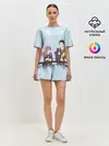 Женская пижама с шортами / Нисимия и Ишида крошат хлеб