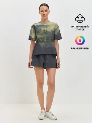 Женская пижама с шортами / Лес мой храм