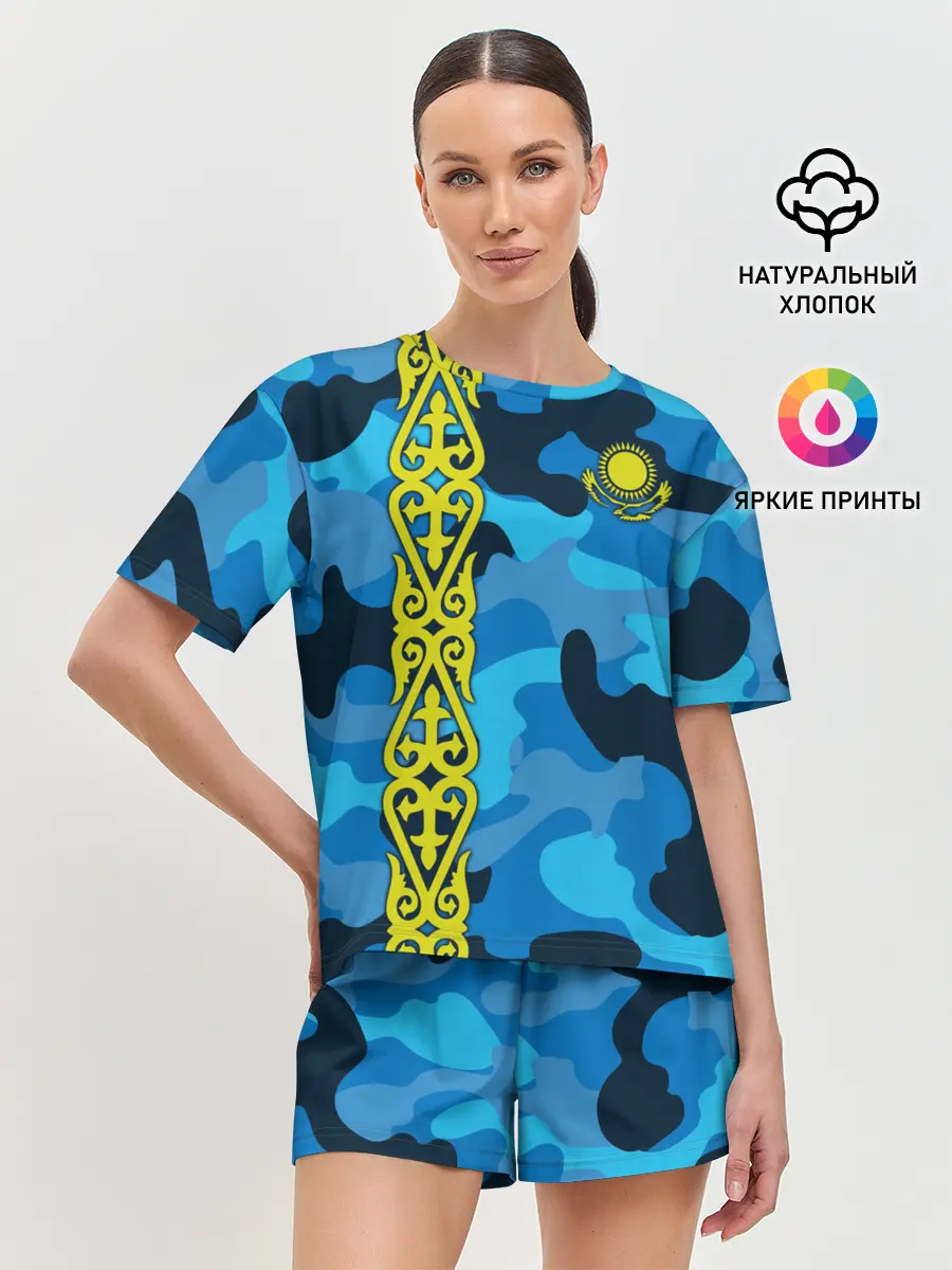 Женская пижама с шортами / Qazaqstan