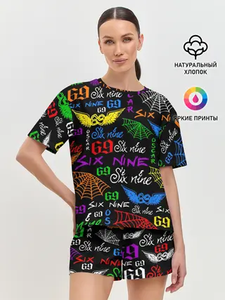 Женская пижама с шортами / 6IX9INE