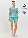 Женская пижама с шортами / Фламинго