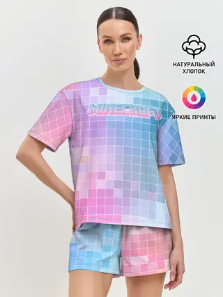 Женская пижама с шортами / Minecraft