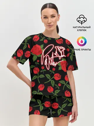 Женская пижама с шортами / TikTok | Payton Moormeier