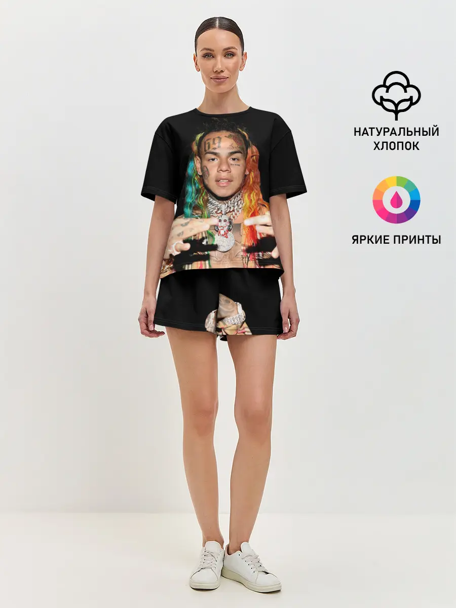 Женская пижама с шортами / 6IX9INE