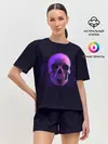 Женская пижама с шортами / 3D Череп