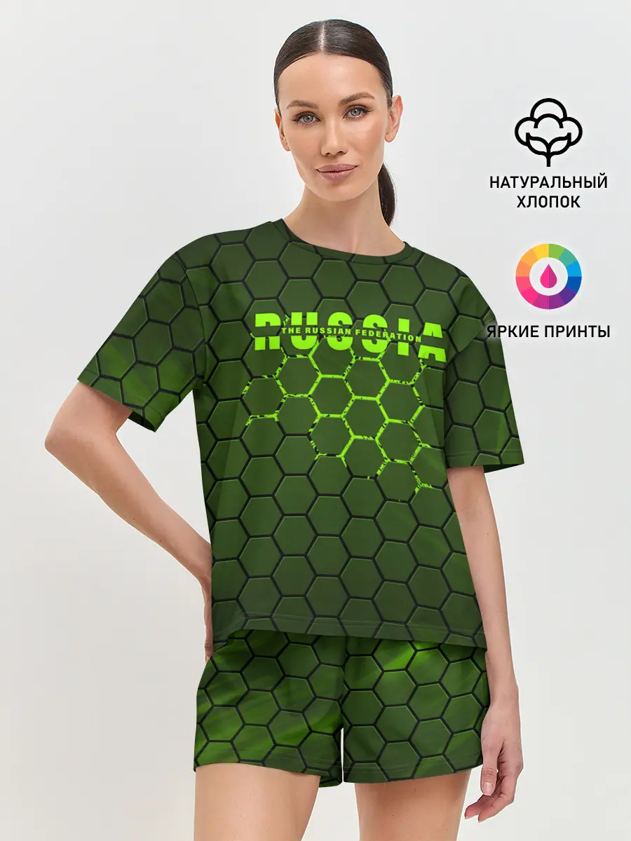 Женская пижама с шортами / Russia