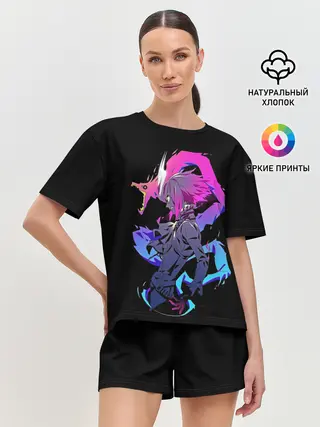 Женская пижама с шортами / Лио и Дракон
