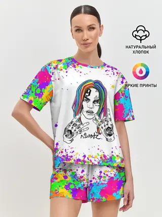 Женская пижама с шортами / Такеши 6ix9ine