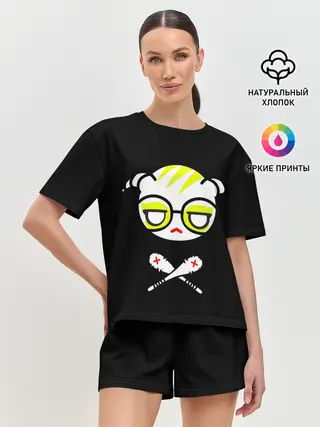 Женская пижама с шортами / Стильное Аниме лого