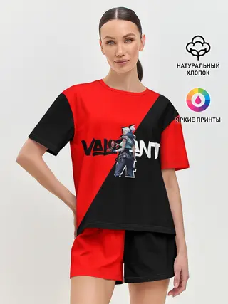 Женская пижама с шортами / Valorant Jett