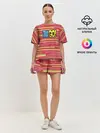 Женская пижама с шортами / Логотип Юные титаны, вперед!