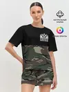 Женская пижама с шортами / Russia камуфляж