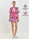 Женская пижама с шортами / ноль два разная