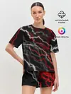 Женская пижама с шортами / МОЛНИЯ.