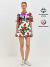 Женская пижама с шортами / BTS Roses | White