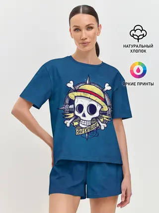 Женская пижама с шортами / Straw hat pirates