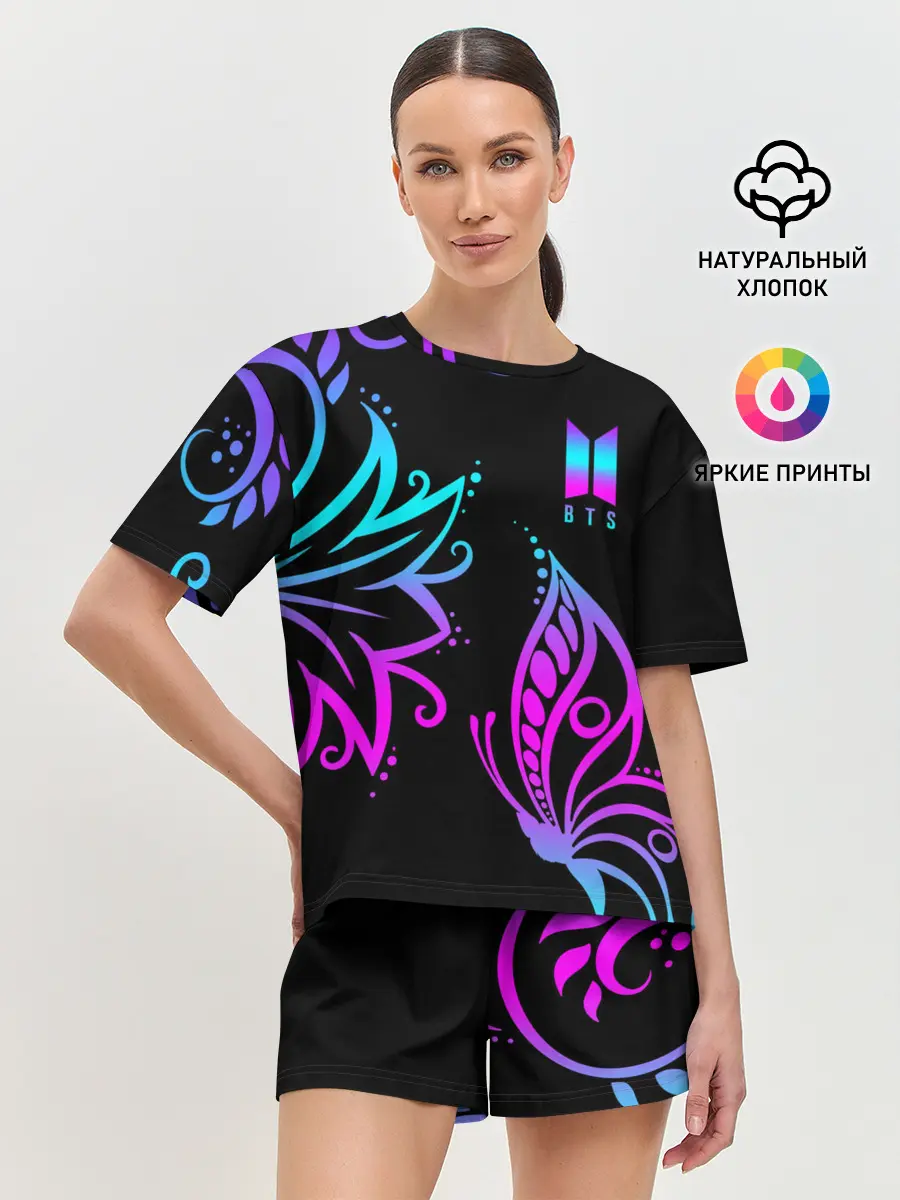 Женская пижама с шортами / BTS