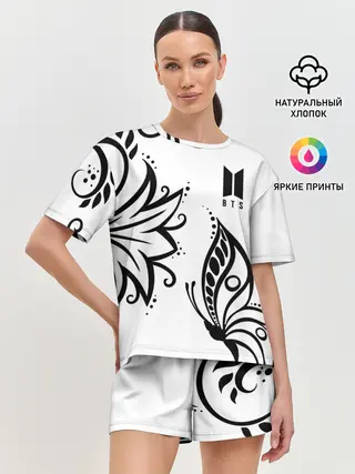 Женская пижама с шортами / BTS