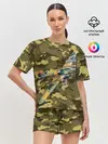 Женская пижама с шортами / Военная Техника | СССР