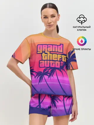 Женская пижама с шортами / GTA