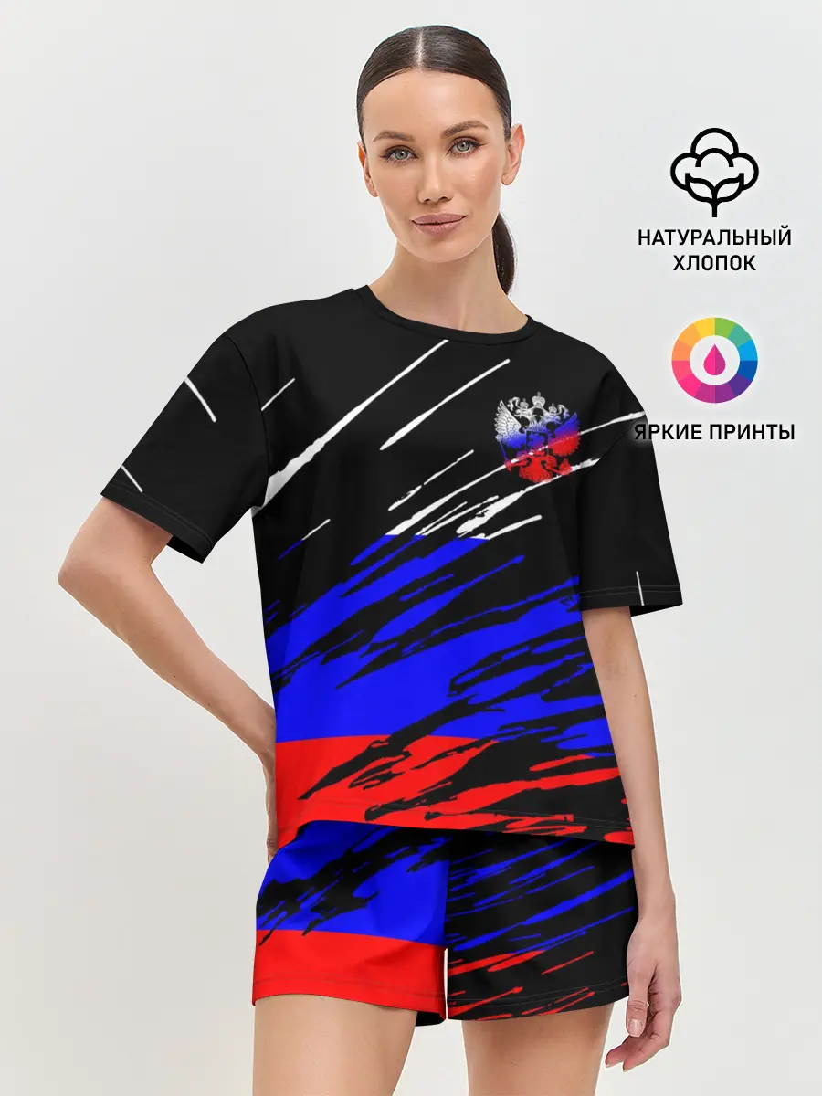 Женская пижама с шортами / Русский Стиль