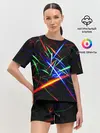 Женская пижама с шортами / ФРАКТАЛЬНЫЕ ИСКРЫ