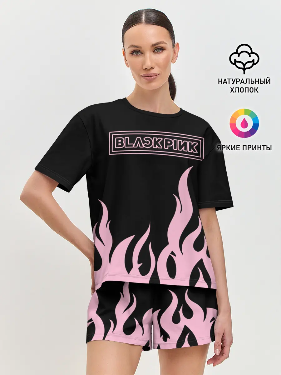 Женская пижама с шортами / BlackPink