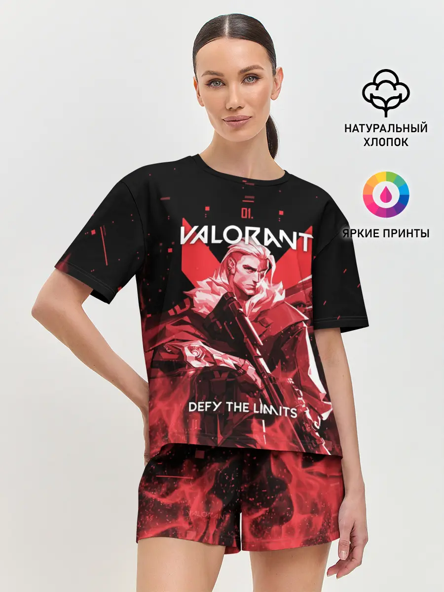Женская пижама с шортами / VALORANT SOVA