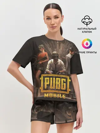 Женская пижама с шортами / Pubg Mobile