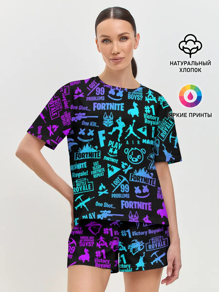 Женская пижама с шортами / FORTNITE