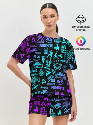 Женская пижама с шортами / FORTNITE
