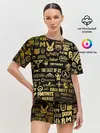Женская пижама с шортами / ЛОГОТИПЫ ИГР ЗОЛОТО | GOLDEN
