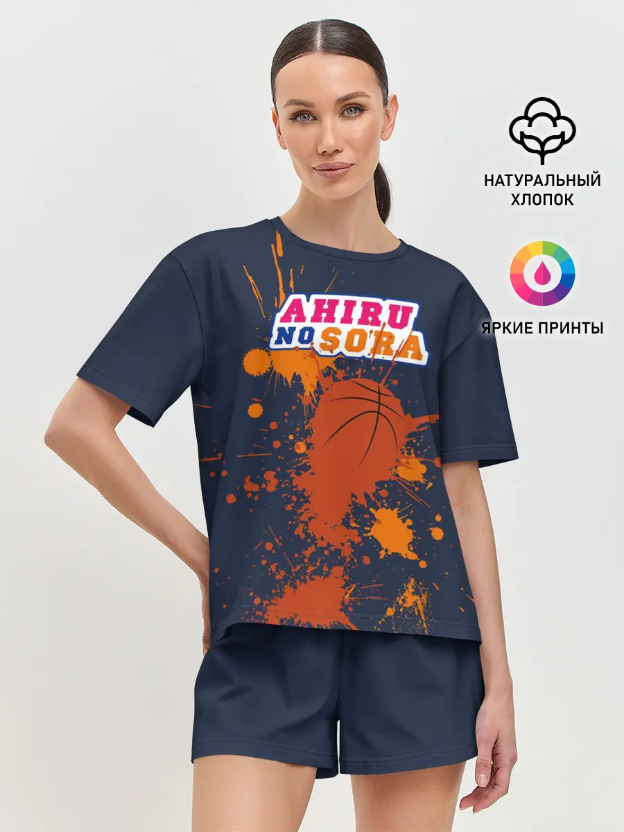 Женская пижама с шортами / Ahiru no Sora